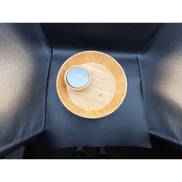 Crate&Barrel Wooden Chip/Dip Tray - Picture 2 of 6